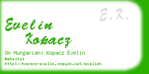 evelin kopacz business card